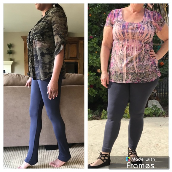 aurora Pants - Size 10-18 Gray Fleece Lined Leggings